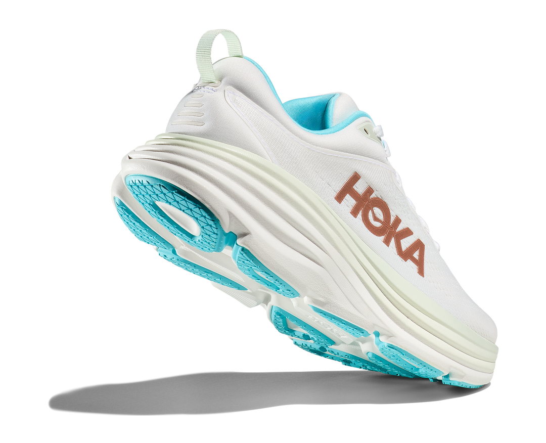 Hoka Womens Bondi 8 - Frost/Rose Gold - Neutral