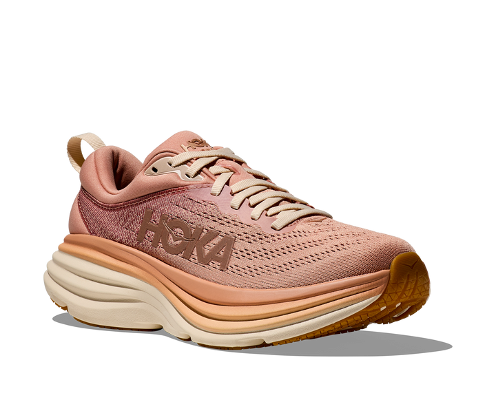 Hoka Womens Bondi 8 - Sandstone/Cream - Neutral