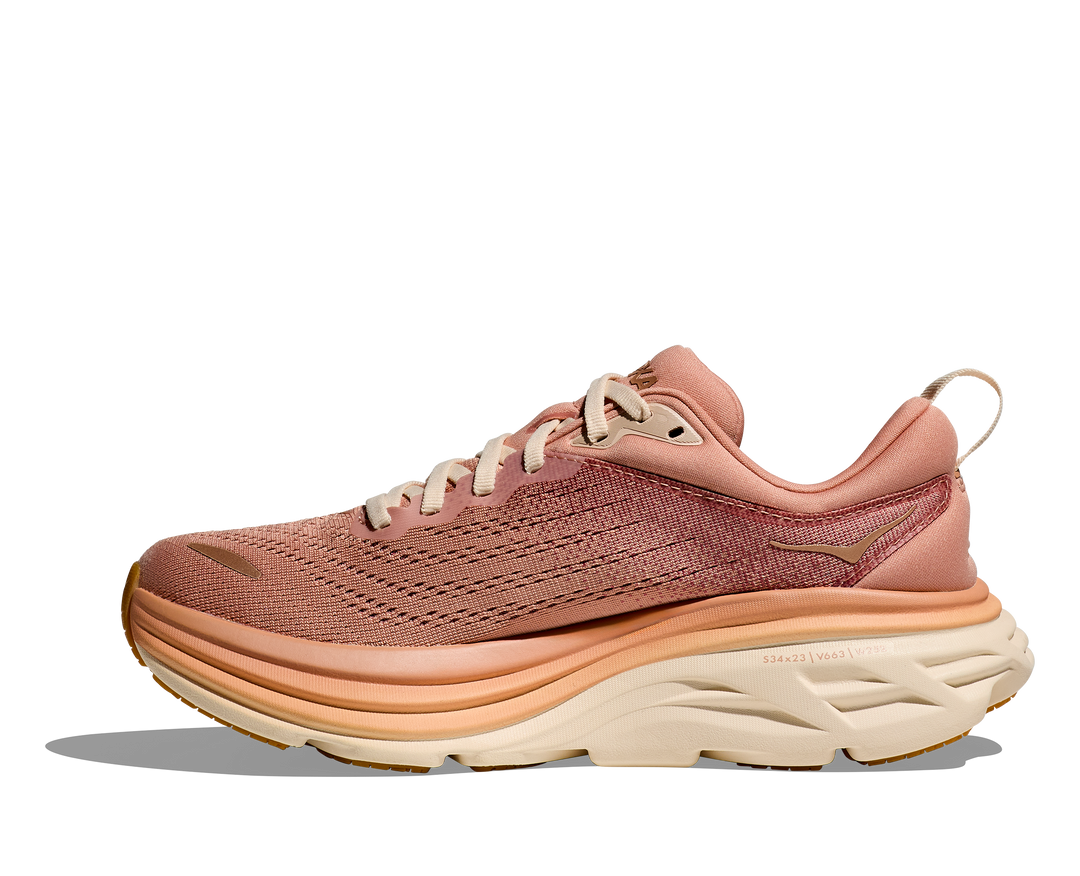 Hoka Womens Bondi 8 - Sandstone/Cream - Neutral