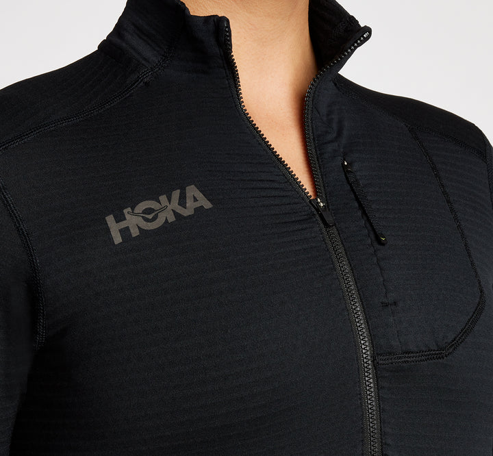 Hoka Womens 1/2 Zip - Black