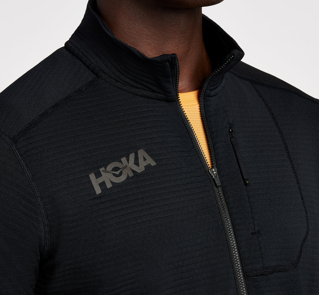 Hoka Mens 1/2 Zip - Black