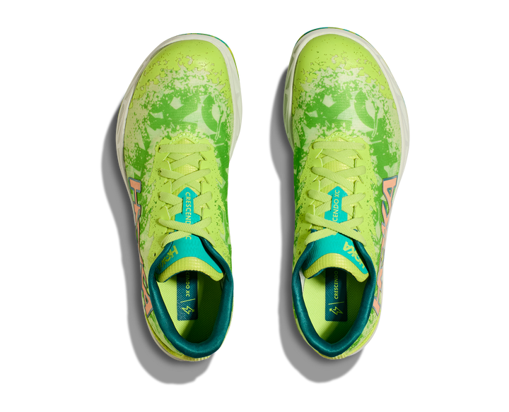 Hoka Crescendo Cross Country Spikes - Lettuce/Electric Lime