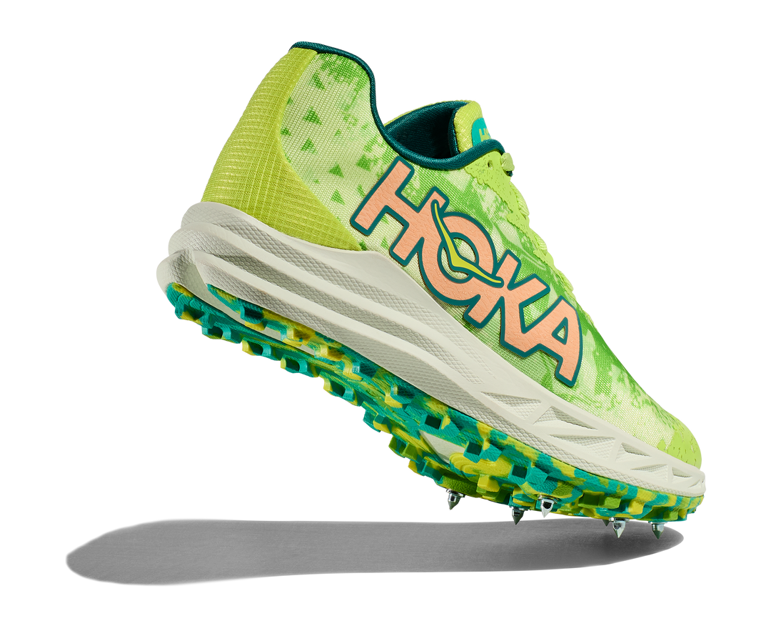 Hoka Crescendo Cross Country Spikes - Lettuce/Electric Lime