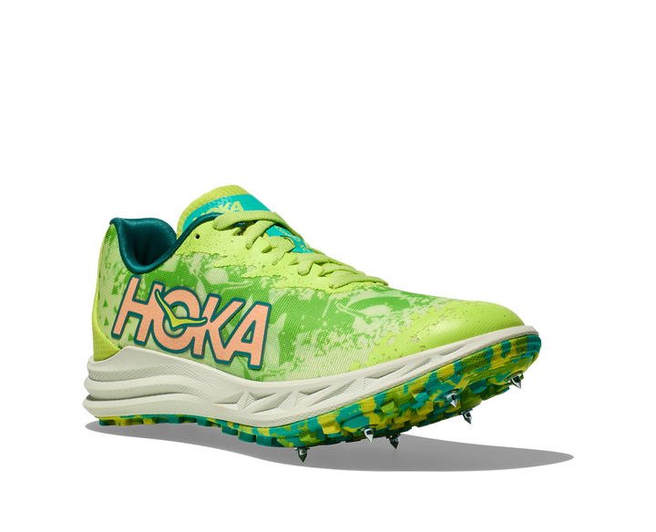 Hoka Crescendo Cross Country Spikes - Lettuce/Electric Lime