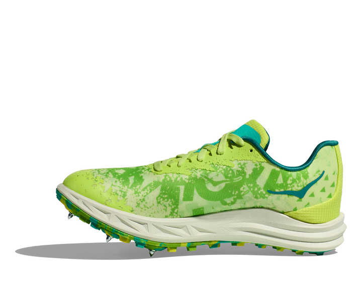 Hoka Crescendo Cross Country Spikes - Lettuce/Electric Lime