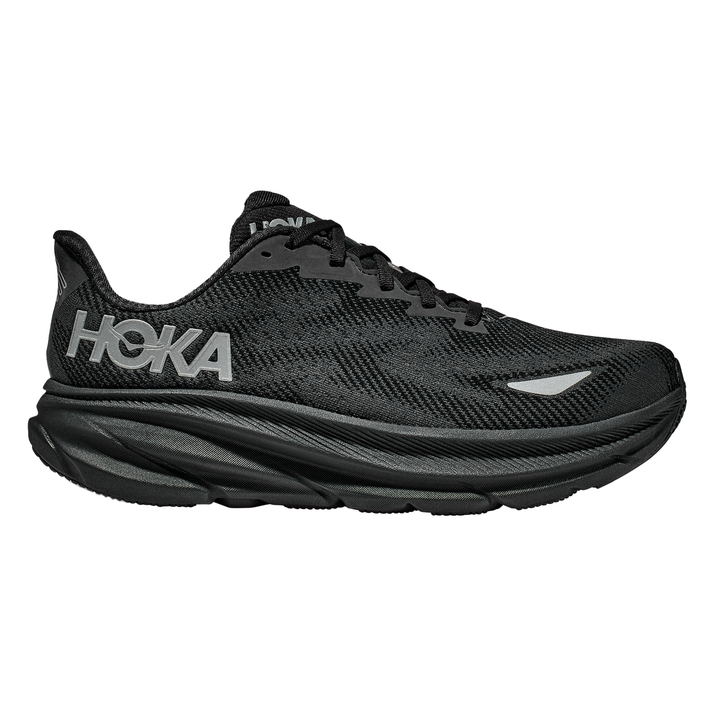 Hoka Womens Clifton 9 GTX - Black/Black - Neutral