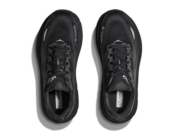 Hoka Womens Clifton 9 GTX - Black/Black - Neutral