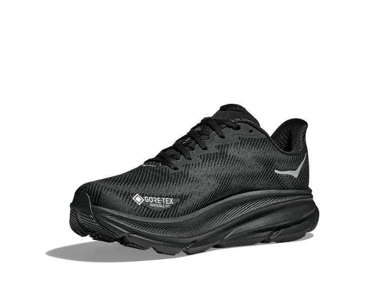 Hoka Womens Clifton 9 GTX - Black/Black - Neutral