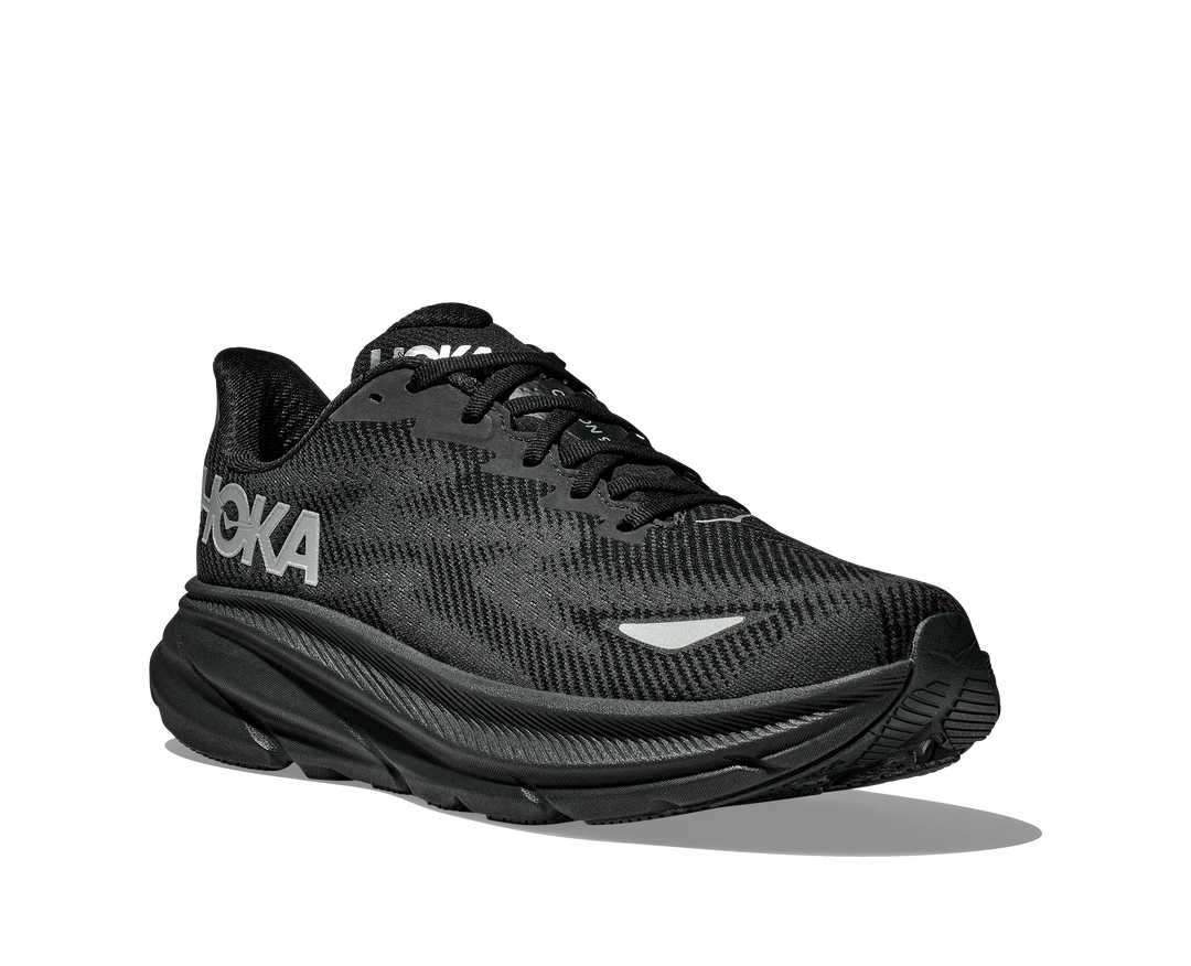 Hoka Womens Clifton 9 GTX - Black/Black - Neutral