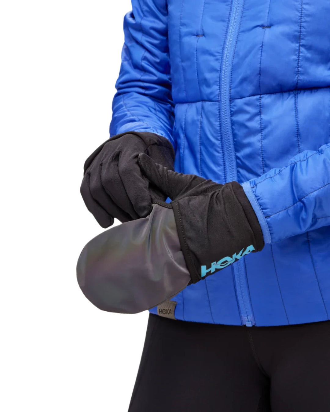 Hoka Unisex Coldsnap Fleece Gloves - Black