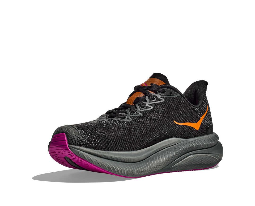 Hoka Womens Mach 6 - Black/Fuschia - Neutral