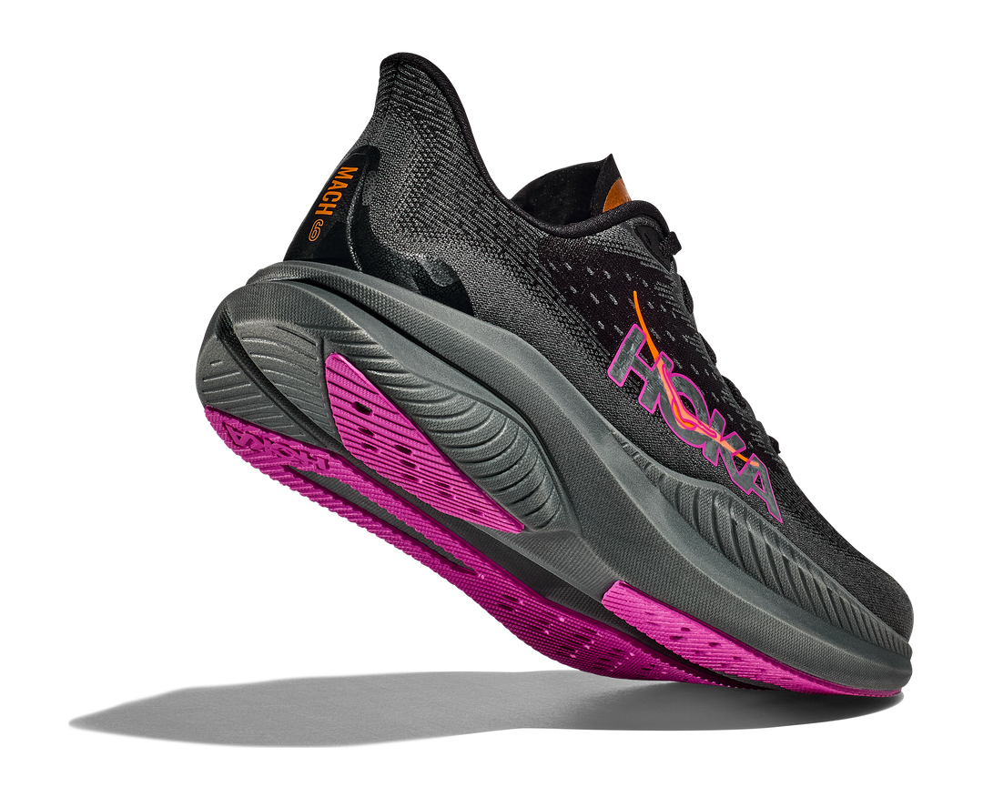 Hoka Womens Mach 6 - Black/Fuschia - Neutral