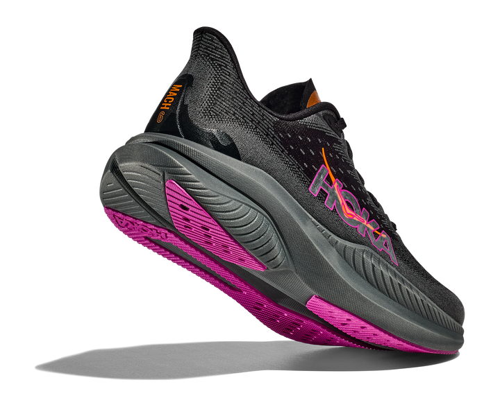 Hoka Womens Mach 6 - Black/Fuschia - Neutral