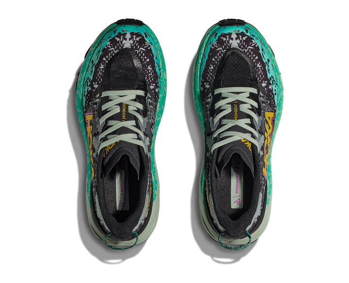 Hoka Womens Speedgoat 6 - Black/Aloe Vera - Trail