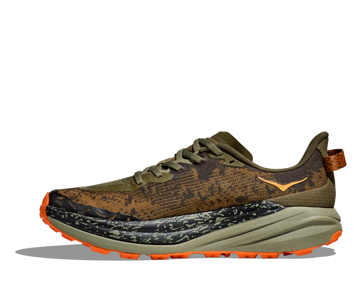 Hoka Mens Speedgoat 6 Wide - Antique Olive/Squash - Trail