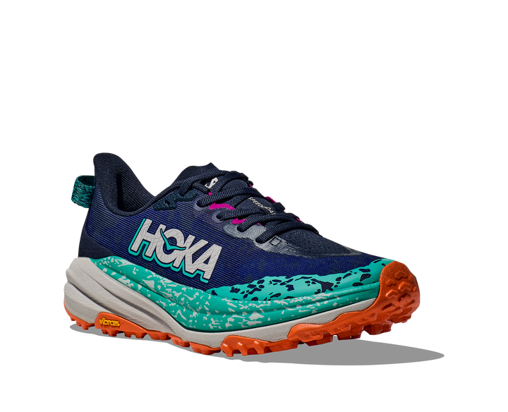 Hoka Womens Speedgoat 6 Wide - Varsity Navy/Meteor - Trail