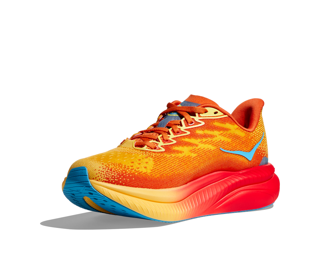 Hoka Mens Mach 6 Wide - 2E Width - Poppy/Squash - Neutral