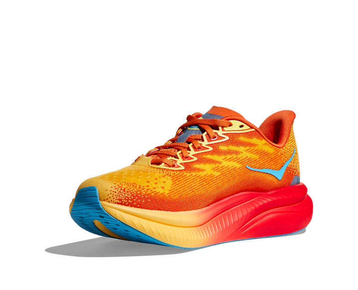 Hoka Mens Mach 6 Wide - 2E Width - Poppy/Squash - Neutral