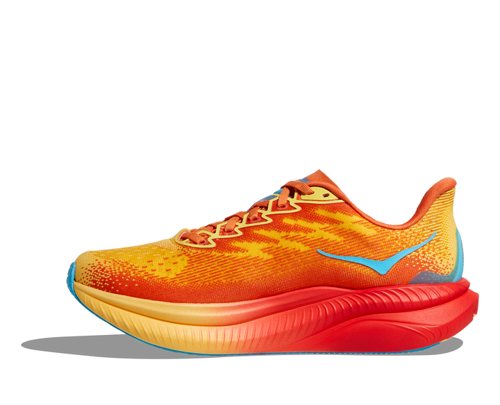 Hoka Mens Mach 6 Wide - 2E Width - Poppy/Squash - Neutral