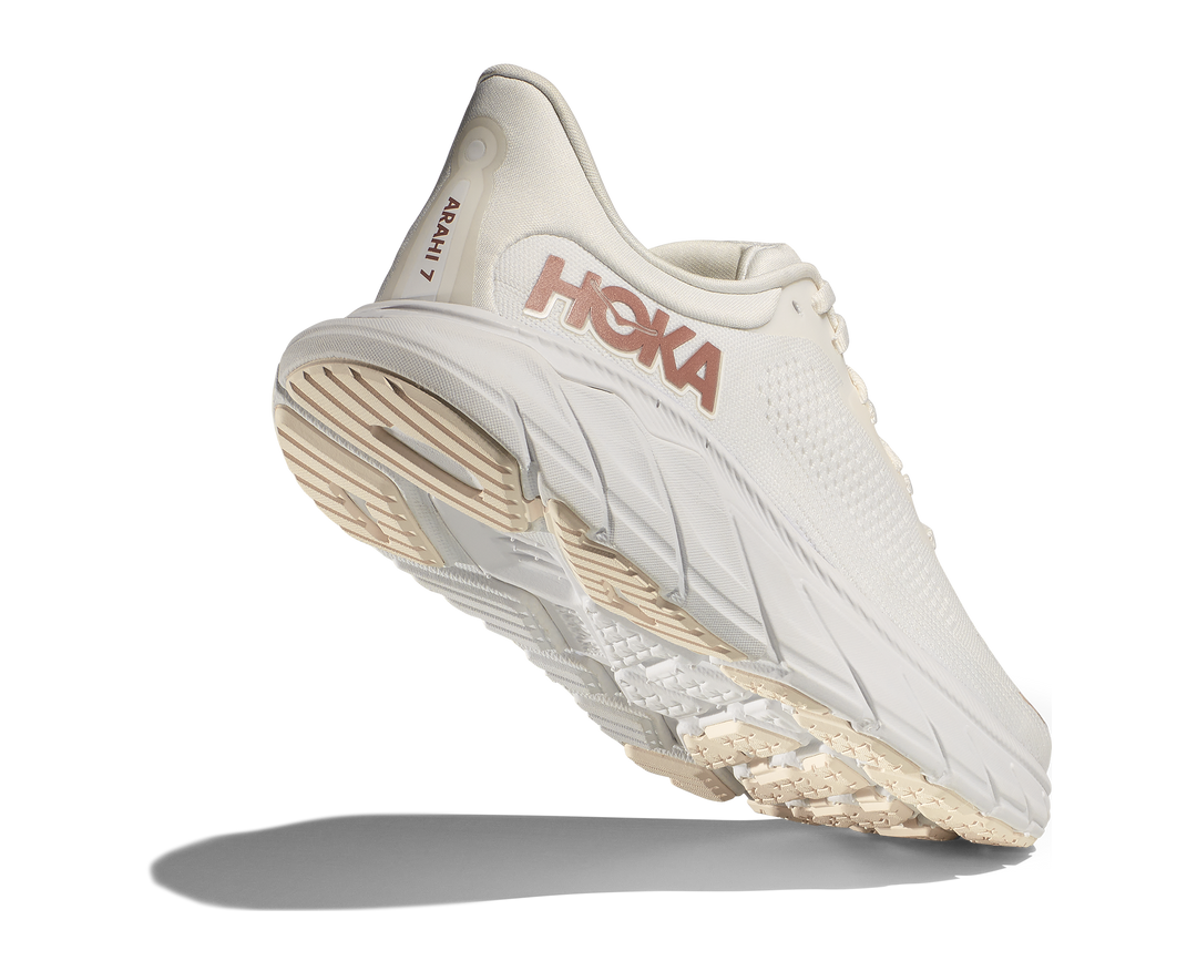 Hoka Womens Arahi 7 - Blanc De Blanc/Rose Gold - Stability