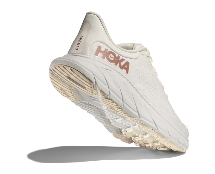 Hoka Womens Arahi 7 - Blanc De Blanc/Rose Gold - Stability