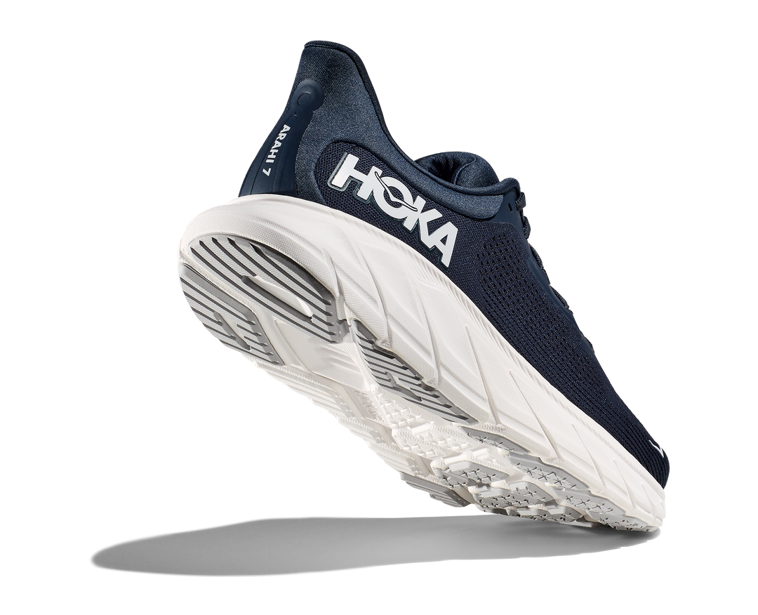 Hoka Mens Arahi 7 Wide - 2E Width - Outer Space/White - Stability