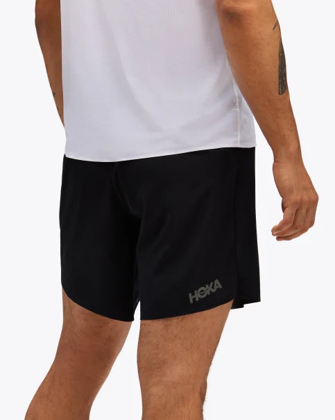 Hoka Mens Glide 7" 2in1 Short - Black