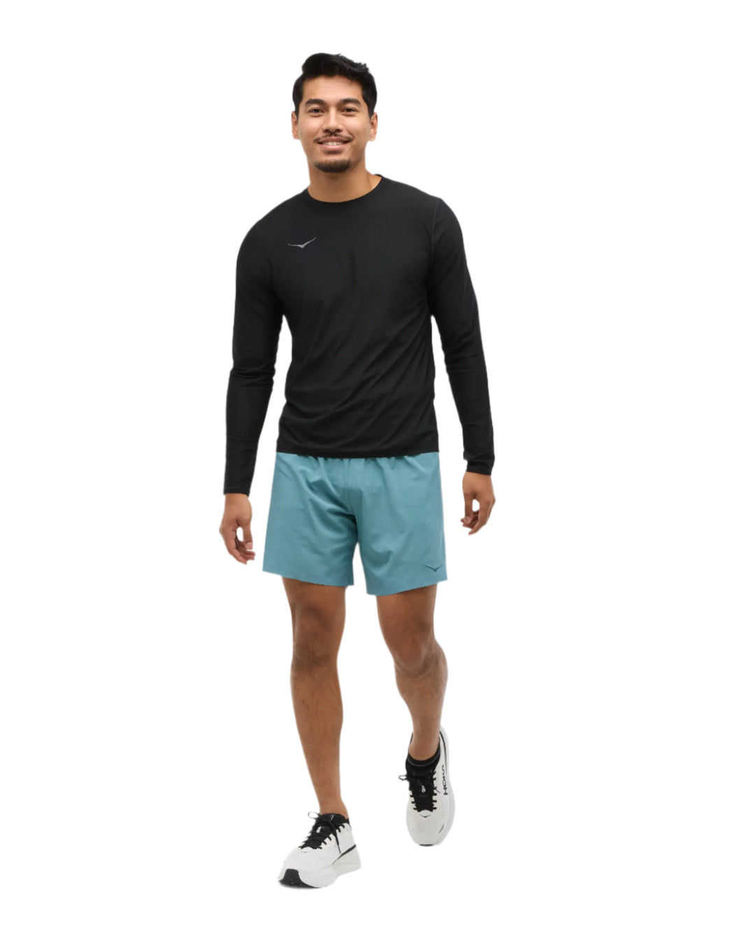 Hoka Mens Glide 7" 2in1 Short - Mountain Fog