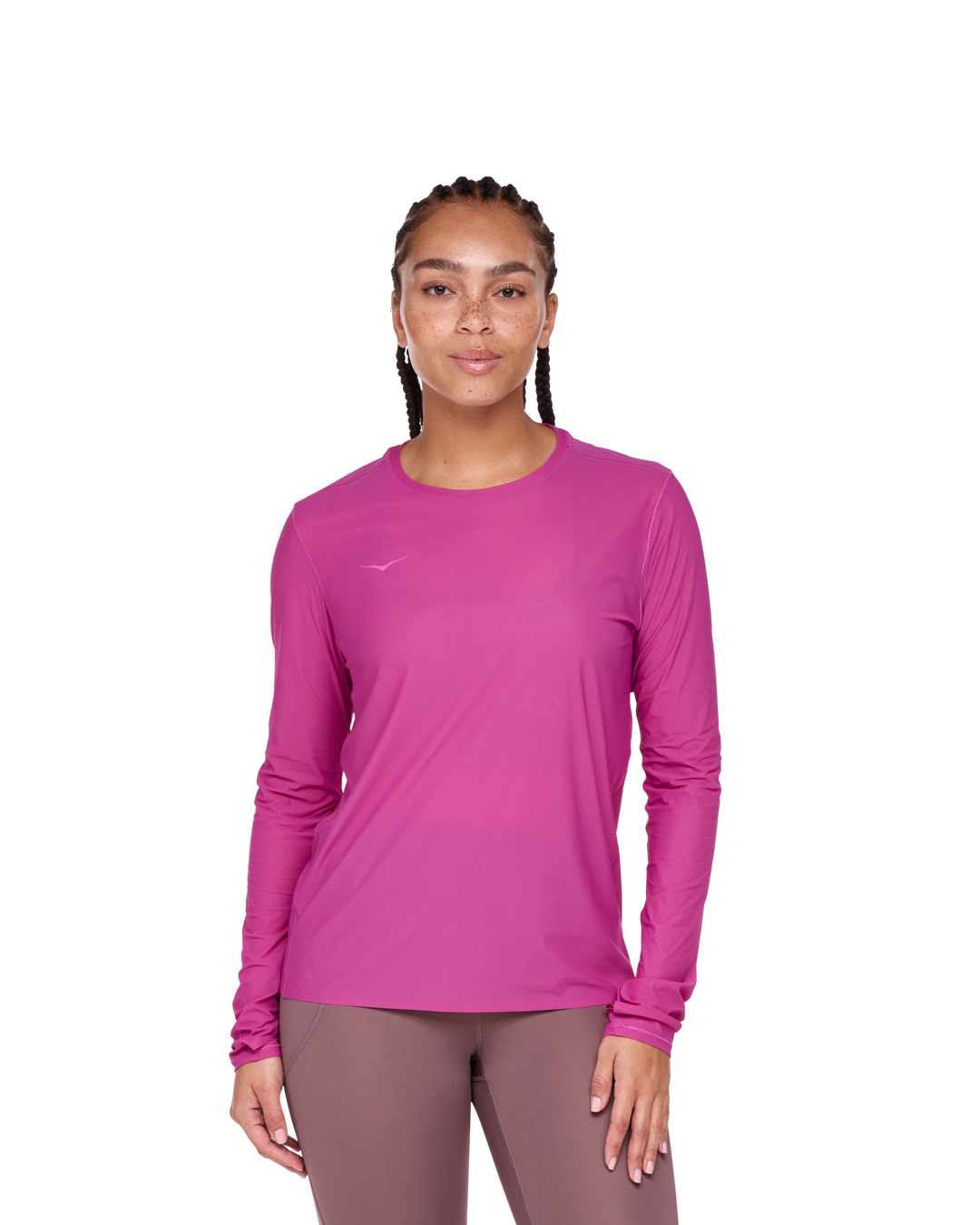 Hoka Womens Airolite Run Long Sleeve - Fuschia