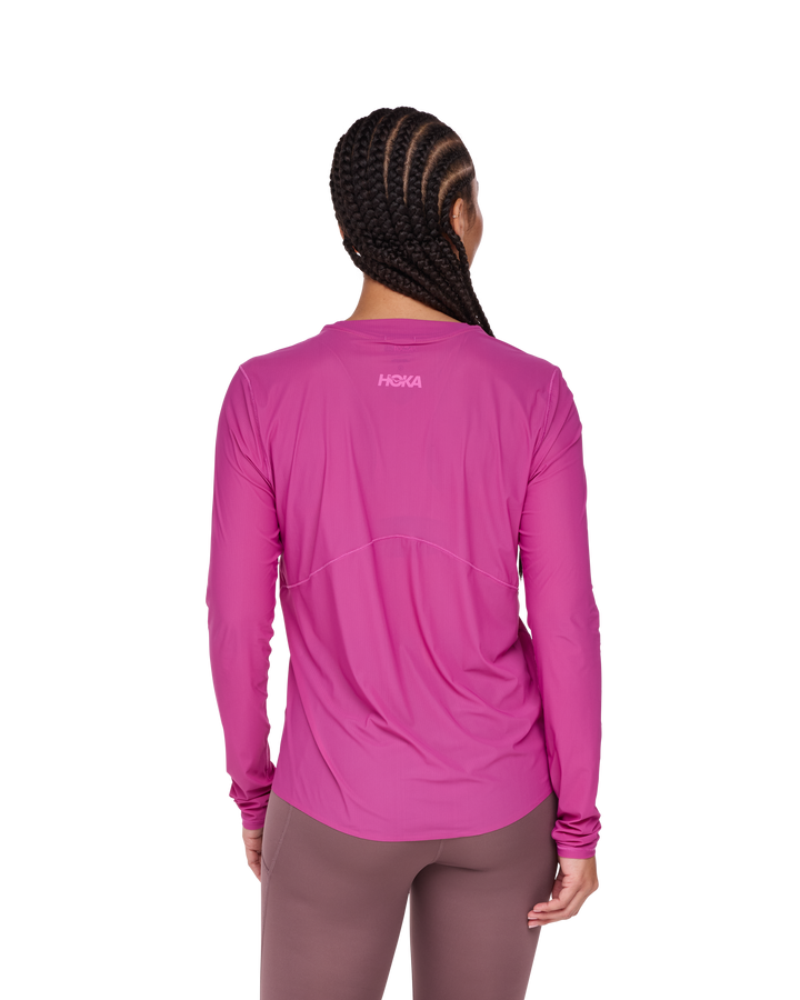 Hoka Womens Airolite Run Long Sleeve - Fuschia