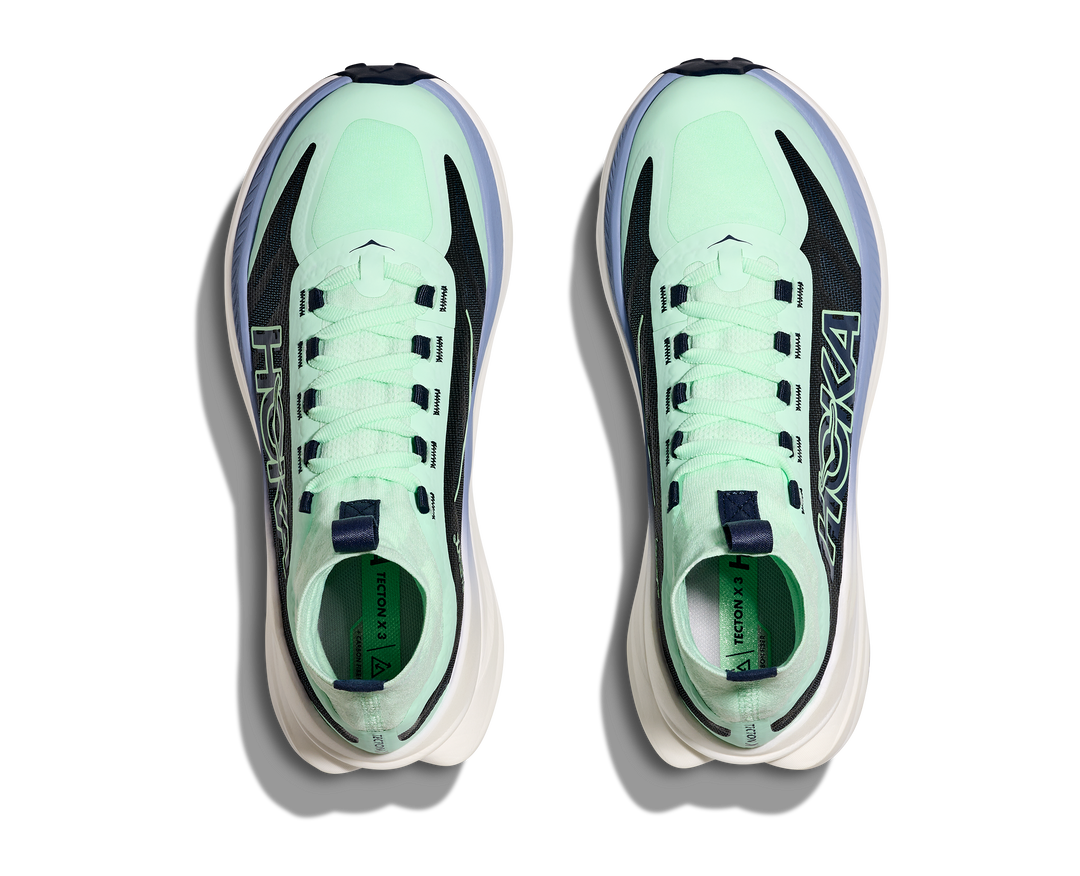 Hoka Womens Tecton X 3 - Mint Fluorite/Varsity - Trail - SS25