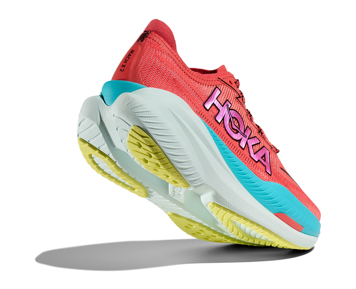 Hoka Mens Mach X 2 - Grapefruit/Electric - Neutral - SS25