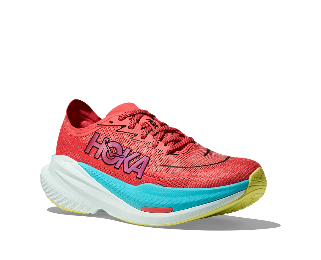 Hoka Mens Mach X 2 - Grapefruit/Electric - Neutral - SS25