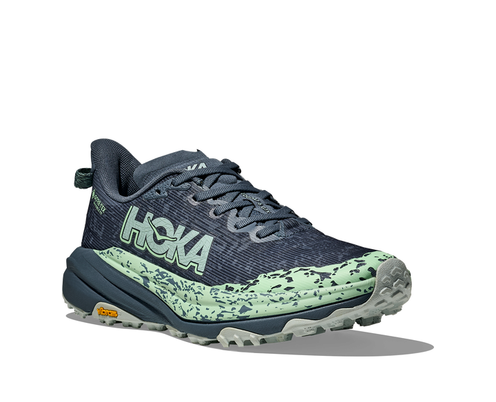 Hoka Womens Speedgoat 6 GTX - Thunder Cloud/Mint Fluorite - Trail - SS25