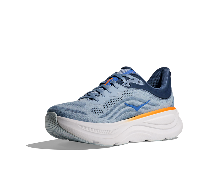 Hoka Mens Bondi 9 Wide - 2E Width - Drizzle/Downpour - Neutral - SS25