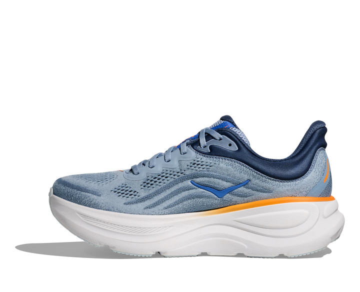 Hoka Mens Bondi 9 Wide - 2E Width - Drizzle/Downpour - Neutral - SS25