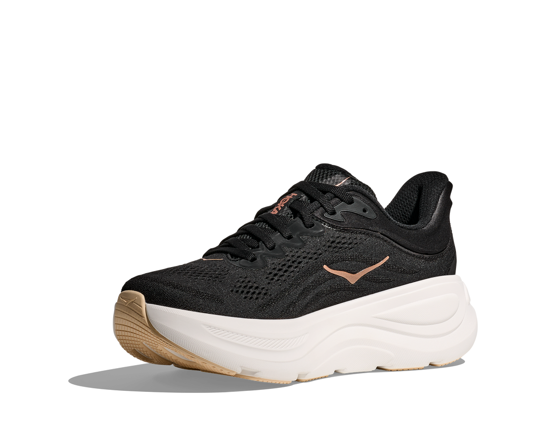 Hoka Womens Bondi 9 - Black/Rose Gold - Neutral - SS25