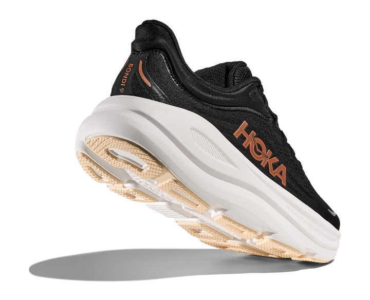 Hoka Womens Bondi 9 - Black/Rose Gold - Neutral - SS25