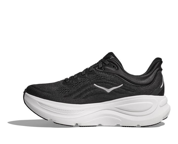 Hoka Womens Bondi 9 Wide - D Width - Black/White - Neutral - SS25