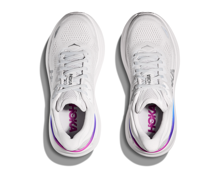 Hoka Womens Bondi 9 - Cosmic Grey/White - Neutral - SS25