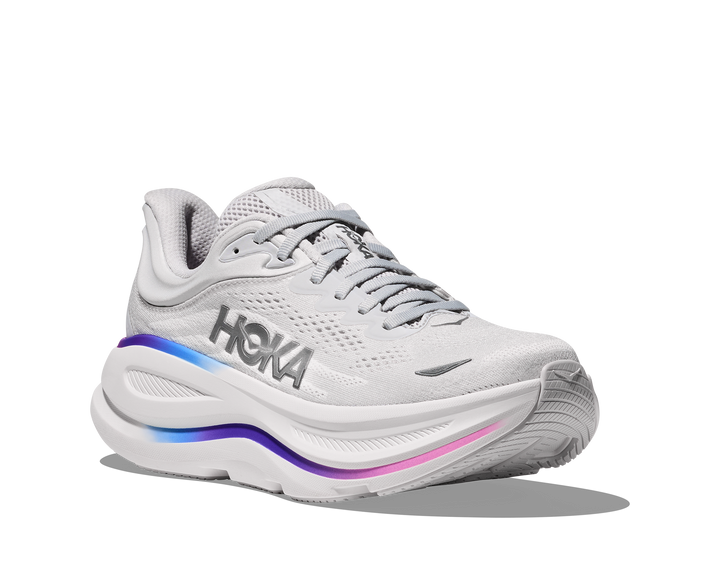 Hoka Womens Bondi 9 - Cosmic Grey/White - Neutral - SS25