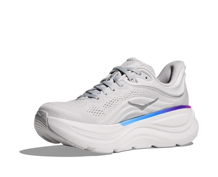 Hoka Womens Bondi 9 Wide - D Width - Cosmic Grey/White - Neutral - SS25