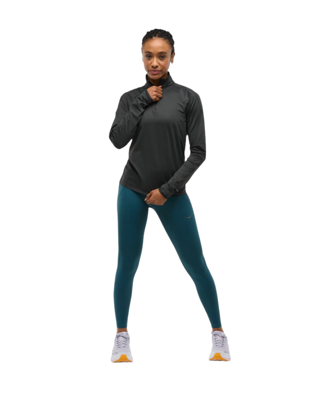 Hoka Womens Glidetech Quarter Zip - Black