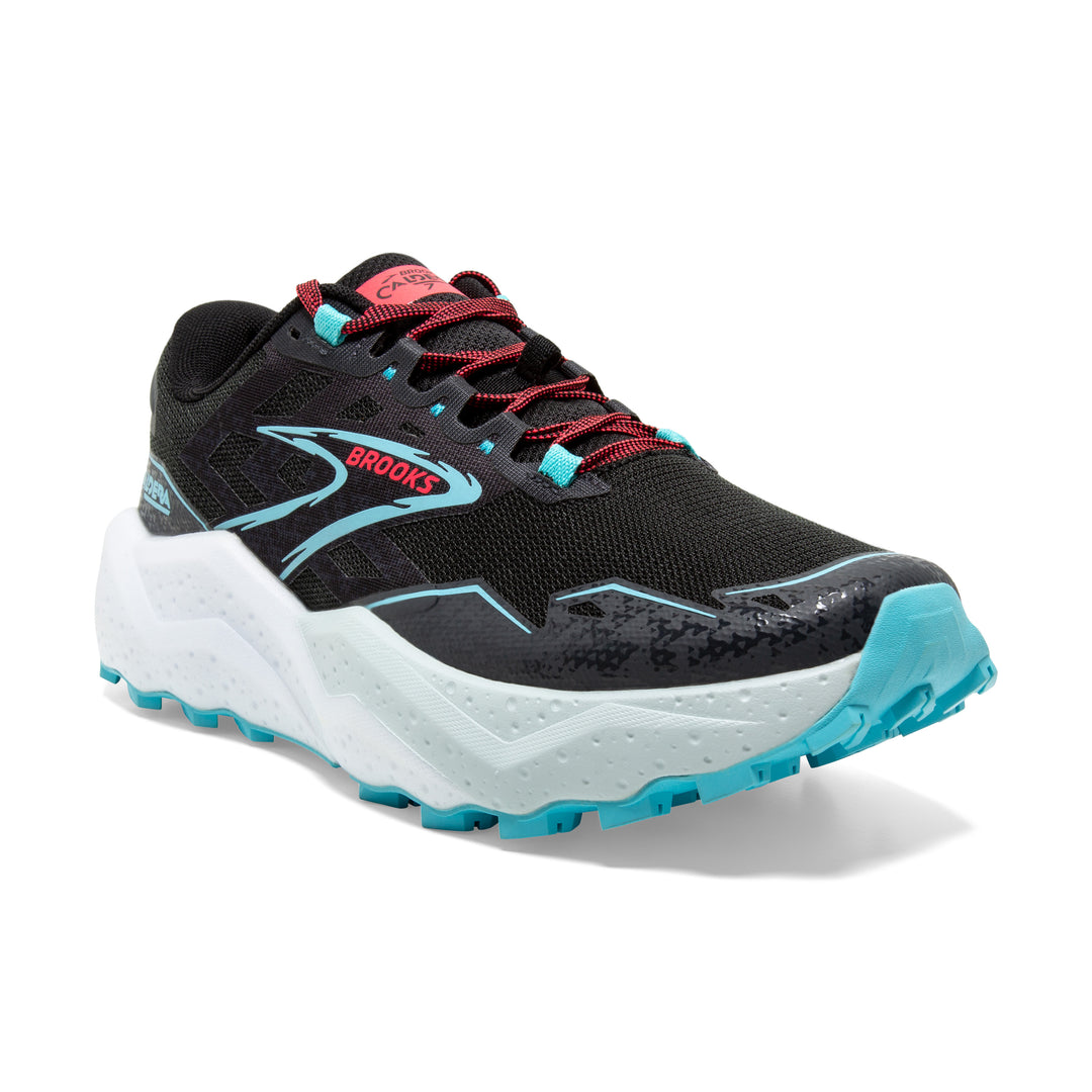 Brooks Womens Caldera 7 - Black/Ebony/Bluefish - Trail