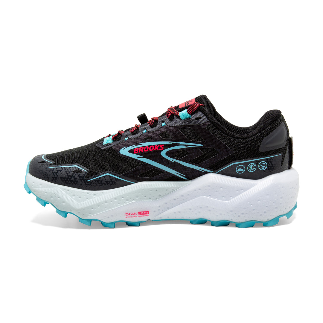 Brooks Womens Caldera 7 - Black/Ebony/Bluefish - Trail