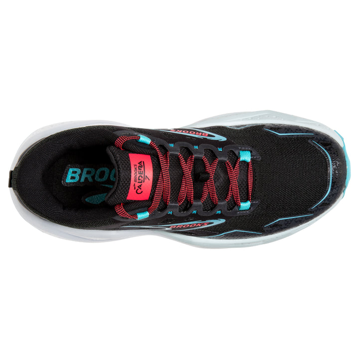 Brooks Womens Caldera 7 - Black/Ebony/Bluefish - Trail