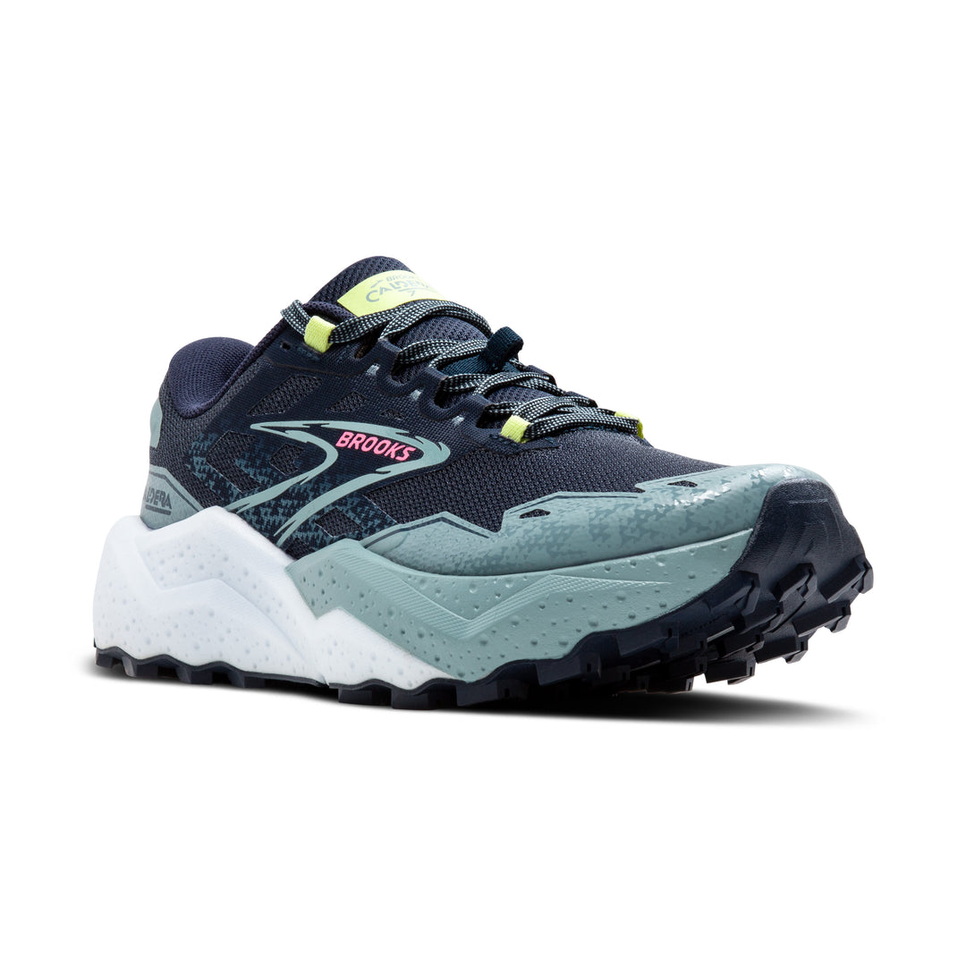 Brooks Womens Caldera 7 - Peacoat/Citadel/Sunny Lime - Trail