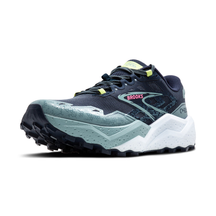 Brooks Womens Caldera 7 - Peacoat/Citadel/Sunny Lime - Trail