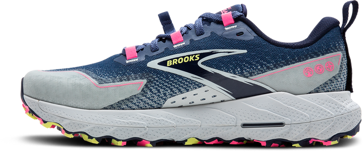 Brooks Womens Cascadia 18 - Oceana/Pearl Blue/Pink - Trail