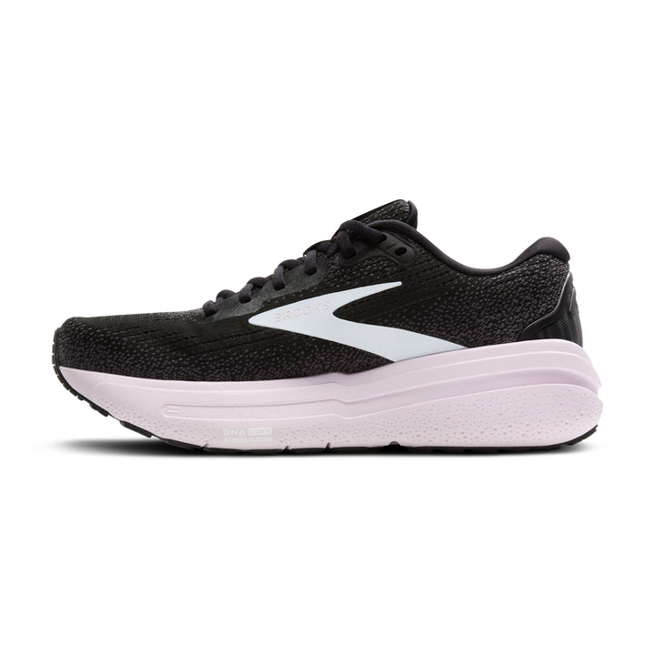 Brooks Womens Ghost Max 2 - Black/White/Orchid Ice - Neutral - SS25